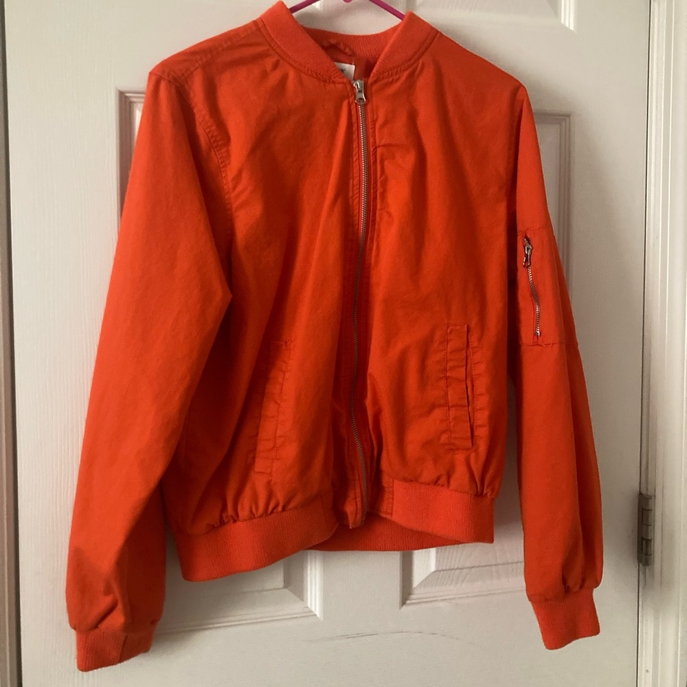 Orange Bomber Jacket Coat - New Look Supreme